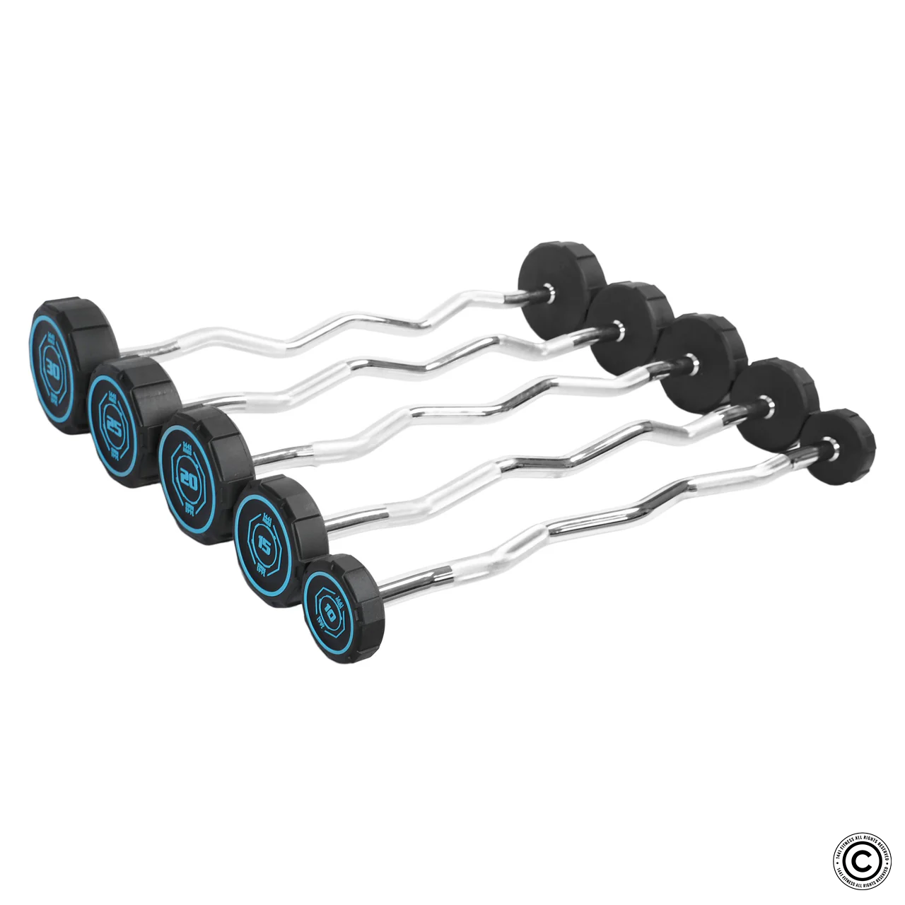 Fixed Curl PU Barbell - 10 kg - 50 kg