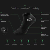 Thumbnail for Skinners Socks - Ultra-Light for Running, Hiking, Yoga & Travel - Marine