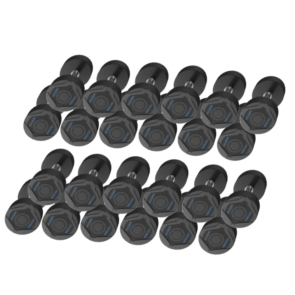 1441 Fitness PU Rubber Round Dumbbell Combo Set 2.5 Kg - 50 Kg (20 Pairs Set) 