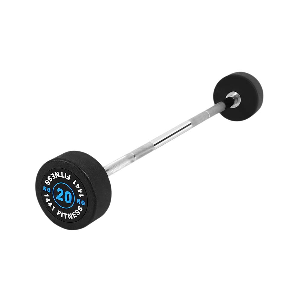 1441 Fitness Fixed Weight Straight Barbell Set - 10 kg to 30 kg (Set of 5)