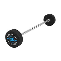 Thumbnail for 1441 Fitness Fixed Weight Straight Barbell Set with Rack - 10 kg to 30 kg (Set of 5)