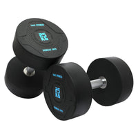 Thumbnail for PU Round Dumbbell Set 2.5 Kg to 25 Kg with 2 Tier Rack