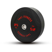 Thumbnail for 1441 Fitness PU Black Rubber Bumper Plates - 5 to 25 KG | Per Piece