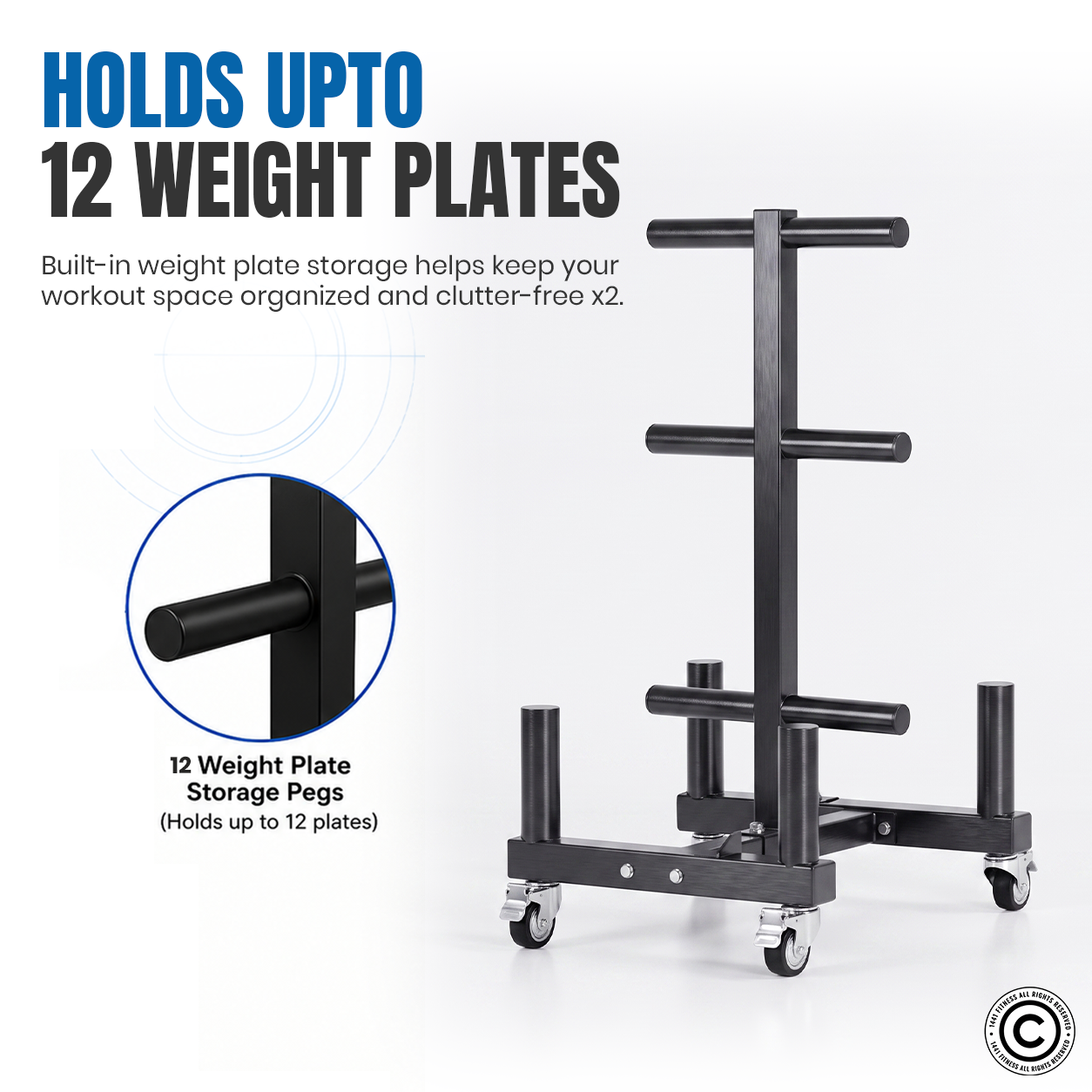 Commercial Plate Rack and Bar Holder with Wheels