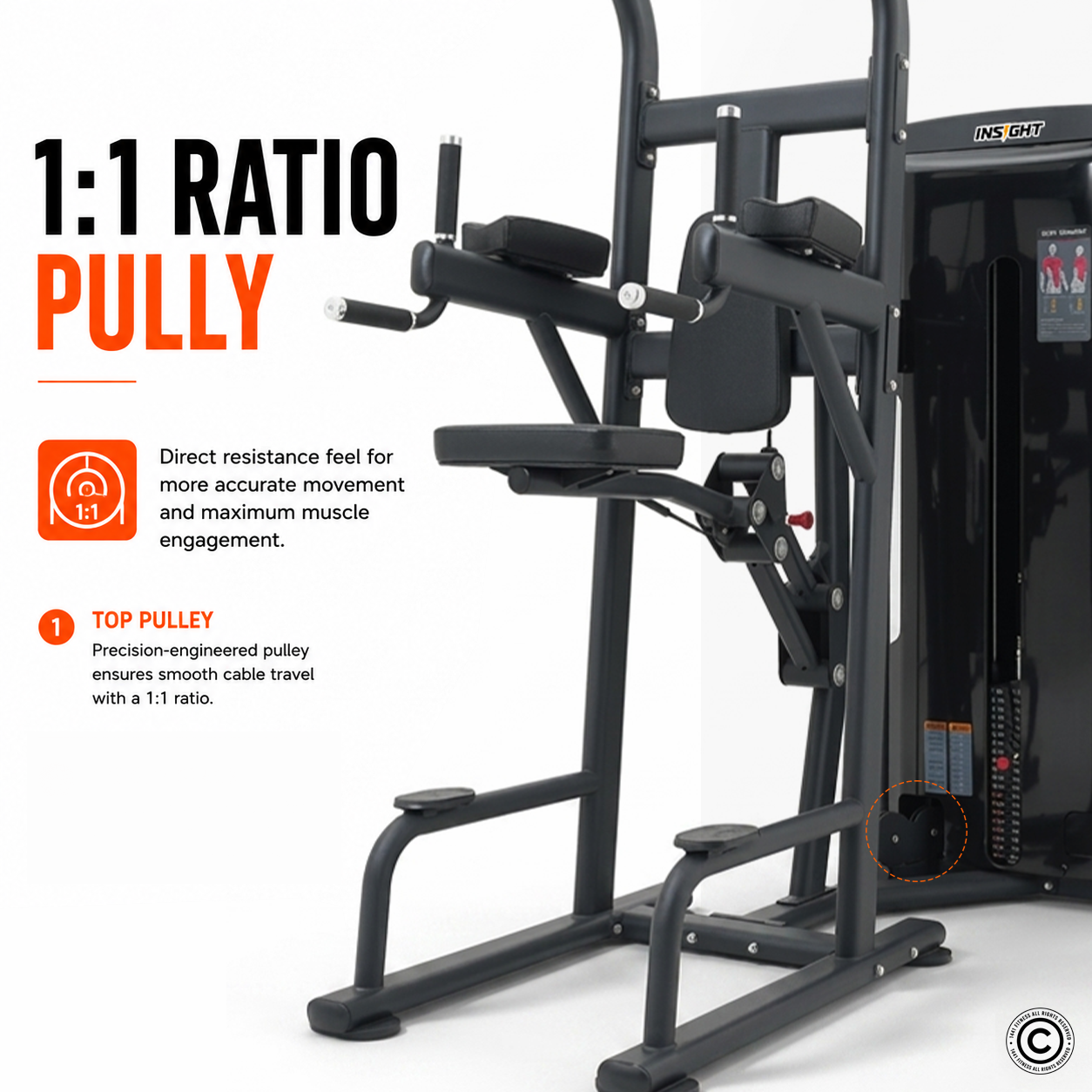 Insight Fitness SA Series Assisted Chin Up - SA008
