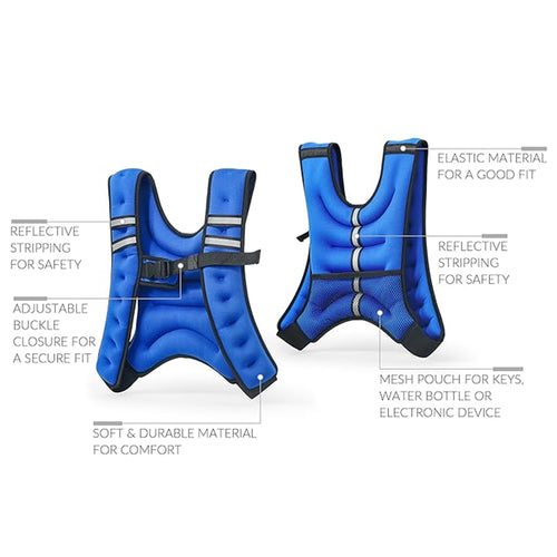 Neoprene Weight Vest Blue