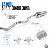 Thumbnail for 4 Ft Olympic Curl Bar with Collars - 7 kg