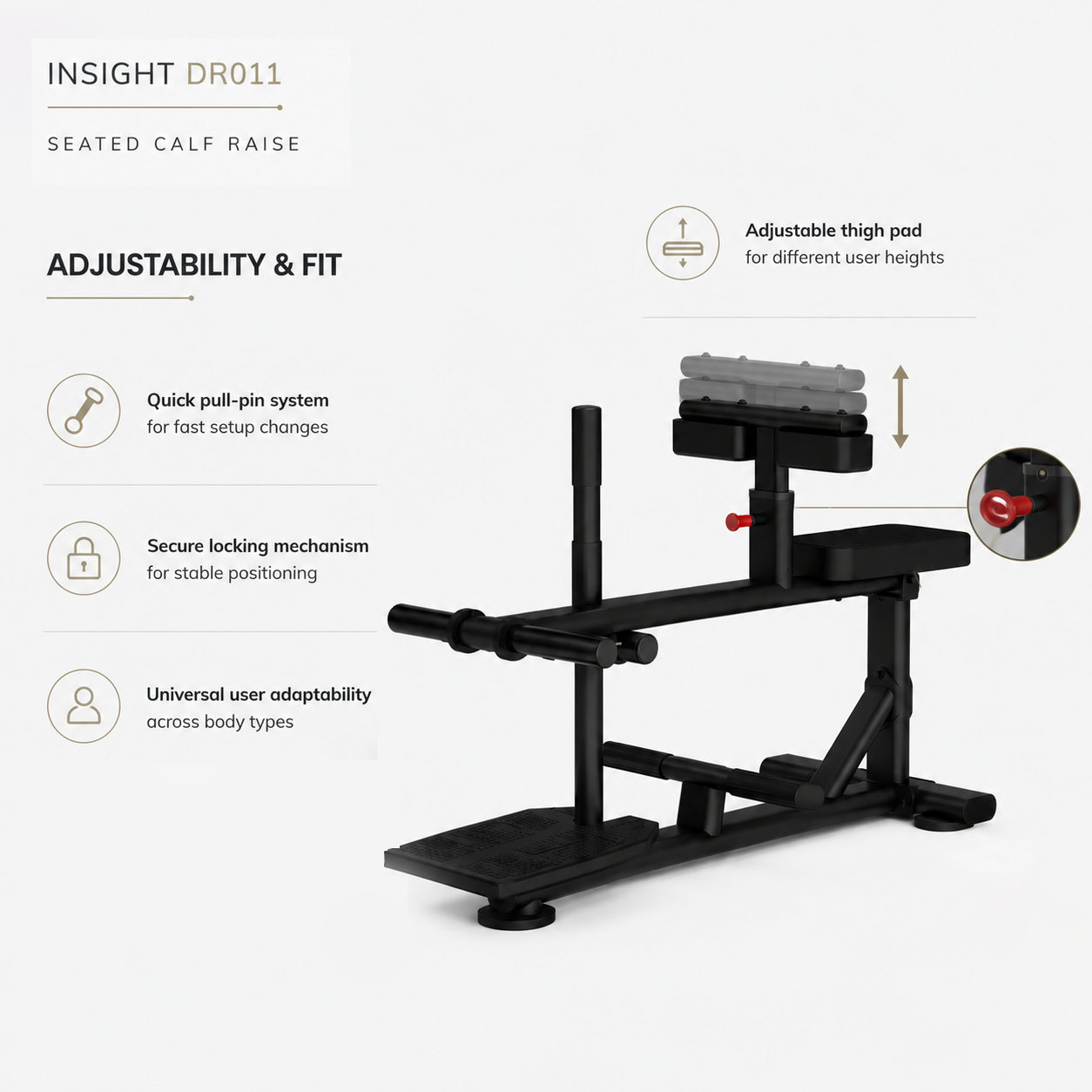 Insight Fitness Seated Calf Raise - DR011