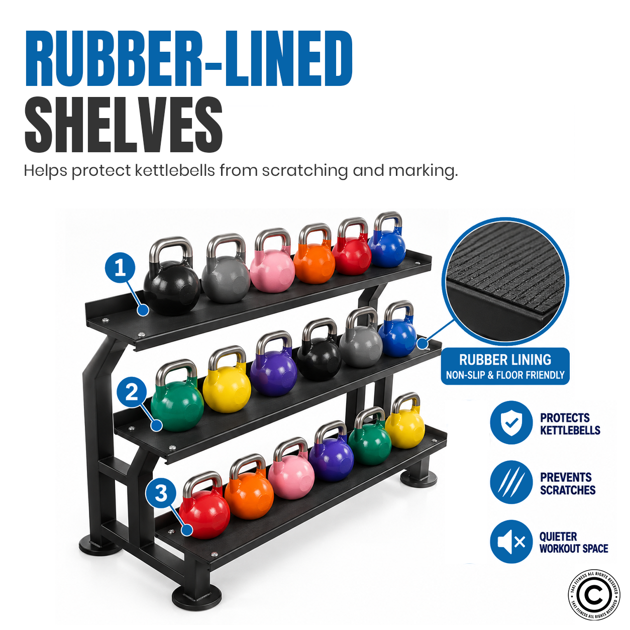 Kettlebell Rack for 18 Pcs