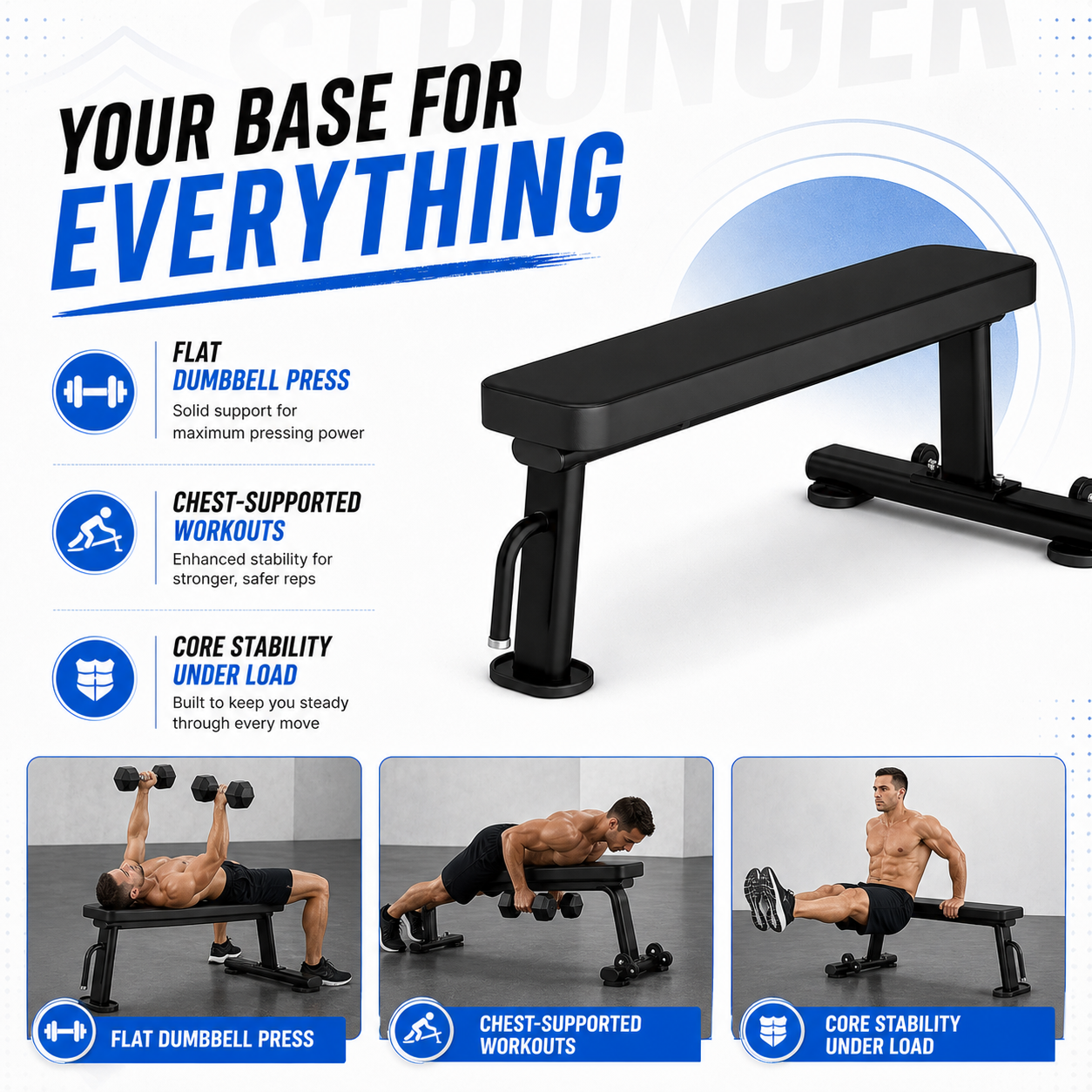 Insight Fitness Flat Bench - DR014