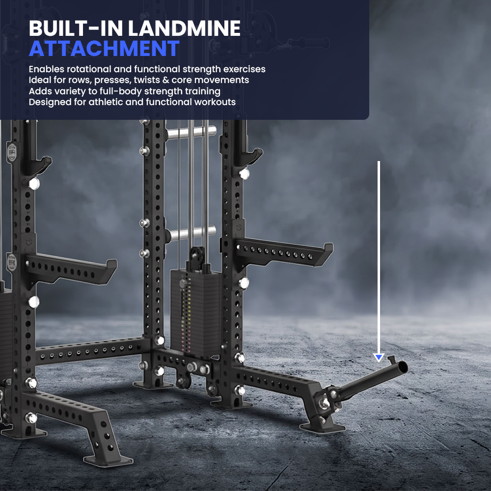 Insight Fitness Half Rack With Dual Pulley RR-HR-75-03