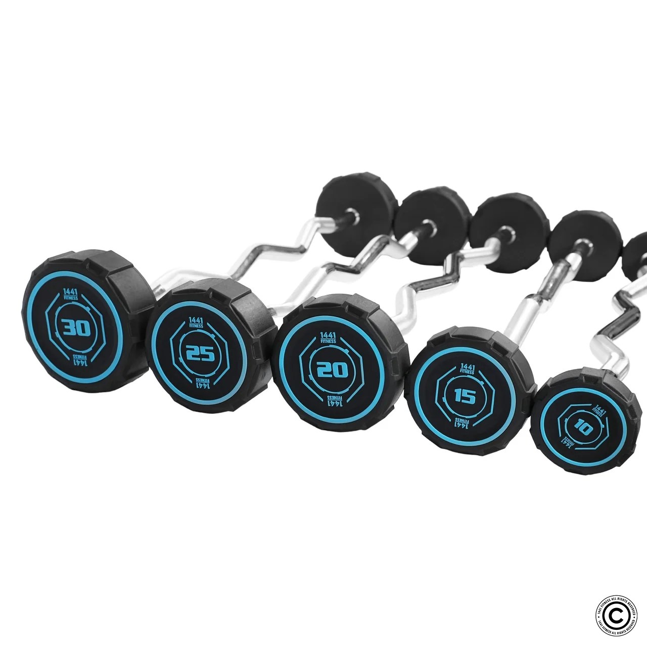Fixed Curl PU Barbell - 10 kg - 50 kg