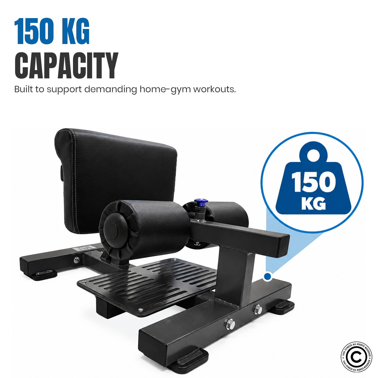 Sissy Squat Machine 3-in-1 Squat Bench Push-Up, Sit Up squat Machine Ab Workout and Leg Exercise Stand for Home Gym Fitness Training