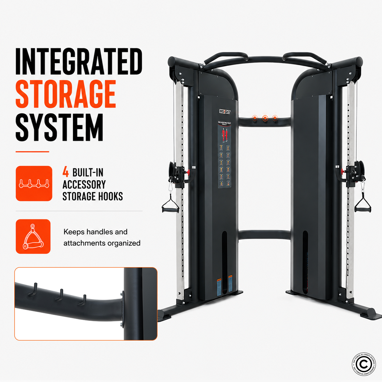 Insight Fitness SA Series Dual Adjustable Pulley - SA021