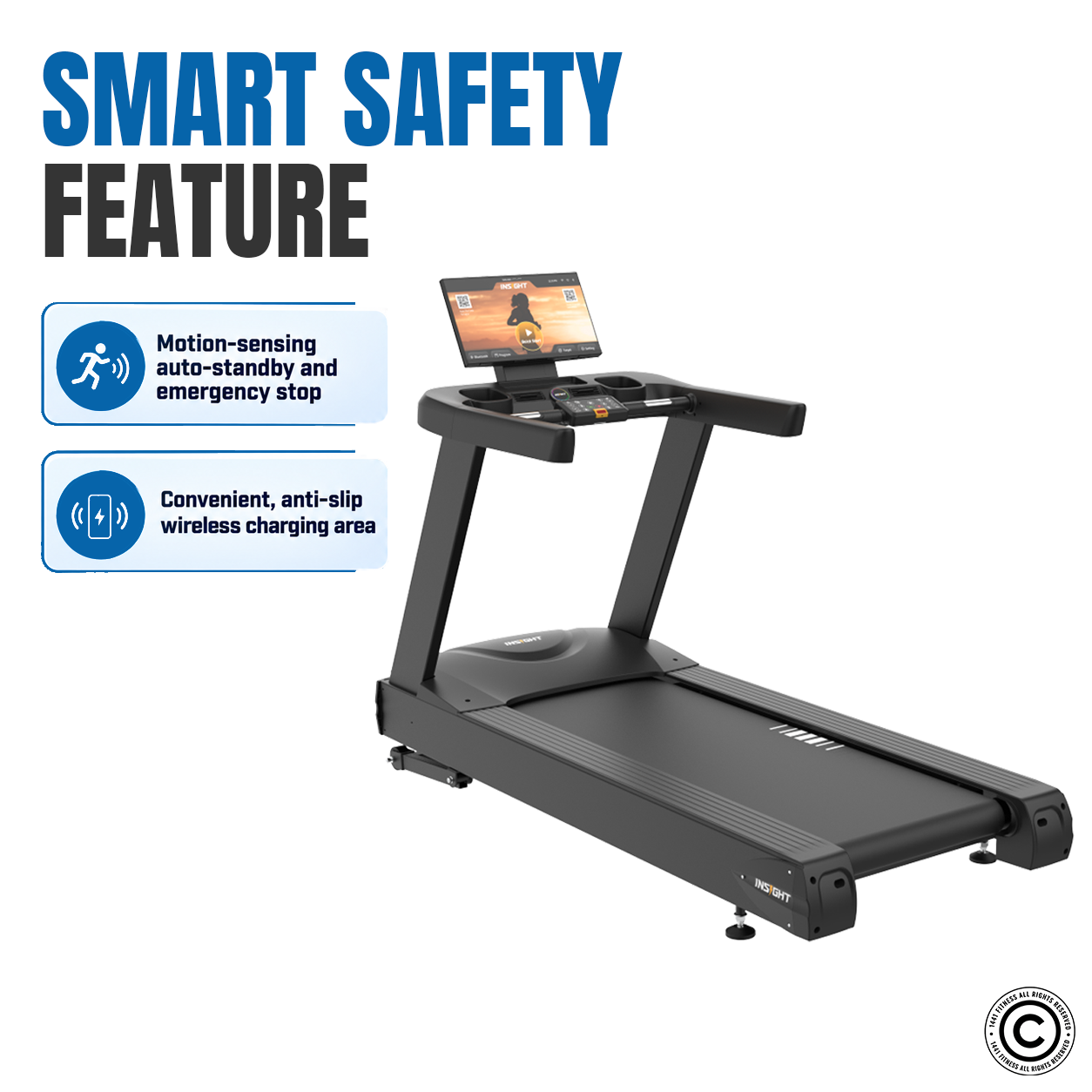 Insight Fitness Commercial Treadmill with LCD Screen - CT70