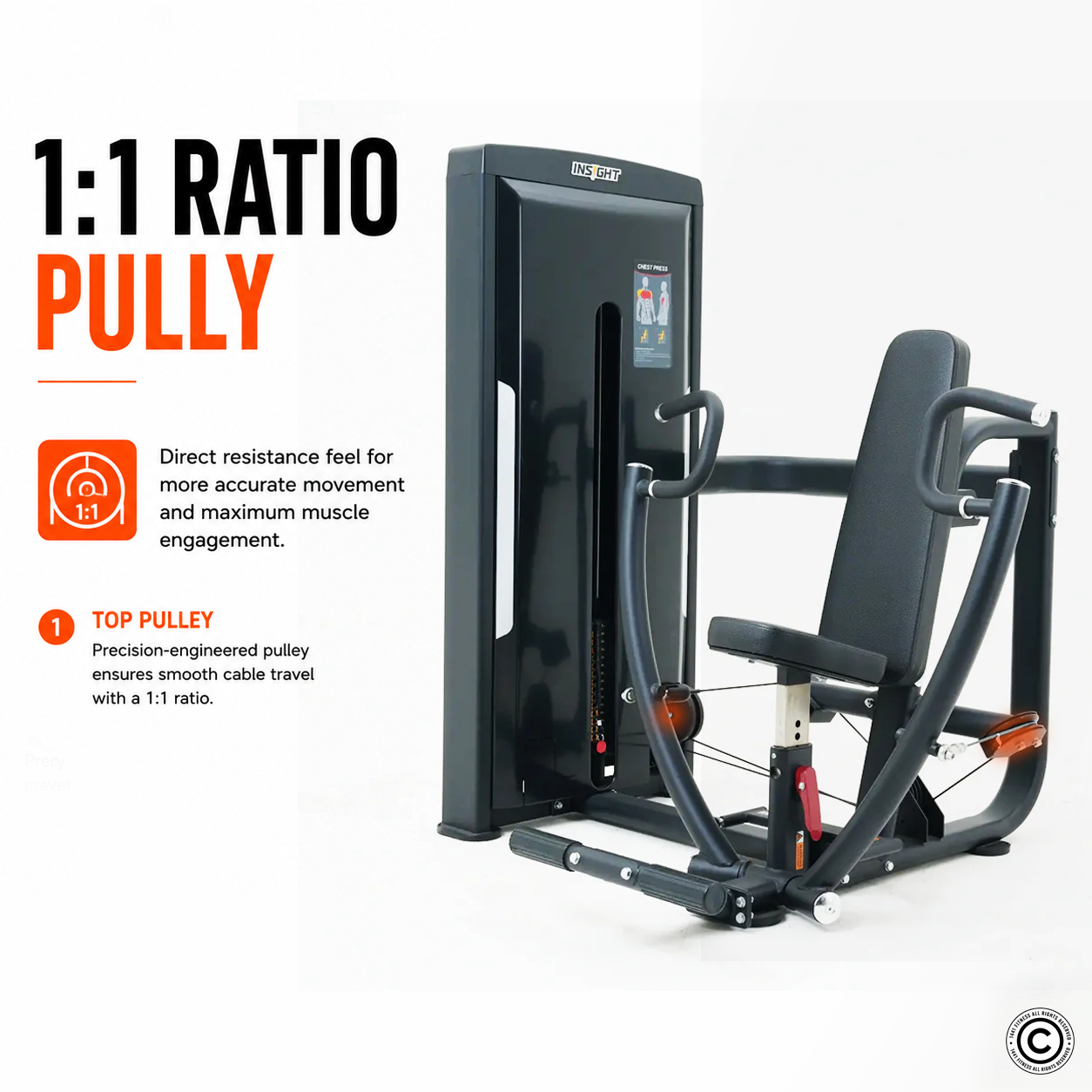 Insight Fitness Seated Chest Press - SA035