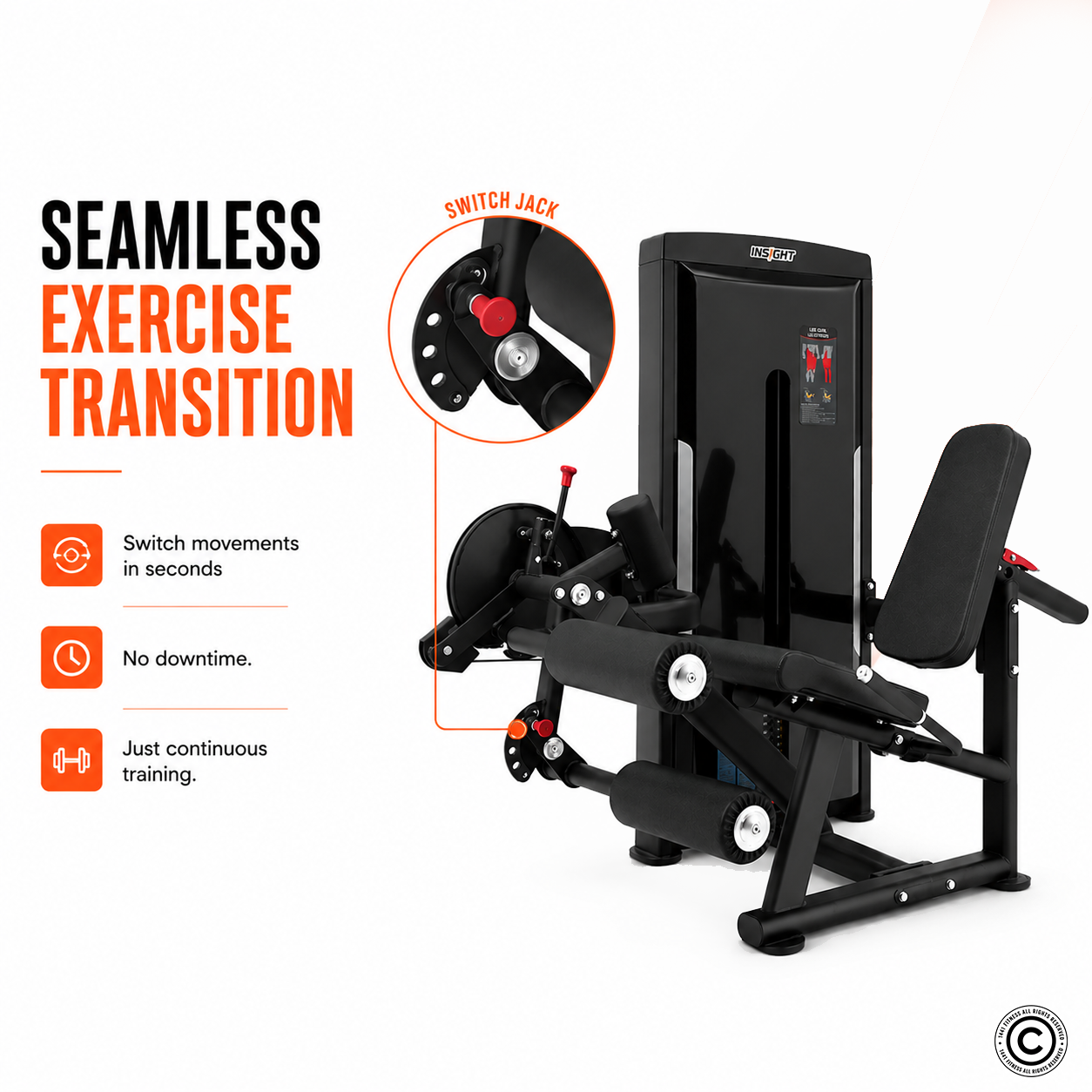 Insight Fitness Leg Curl & Leg Extension - SA025