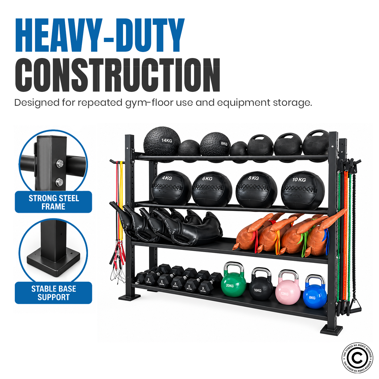 4 Tier Commodity Rack - 41FC34