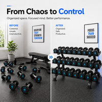 Thumbnail for Insight Fitness 3 Tier Dumbbell Rack - DR027