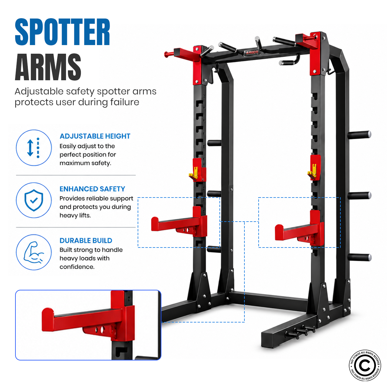 Commercial Squat Rack - J611