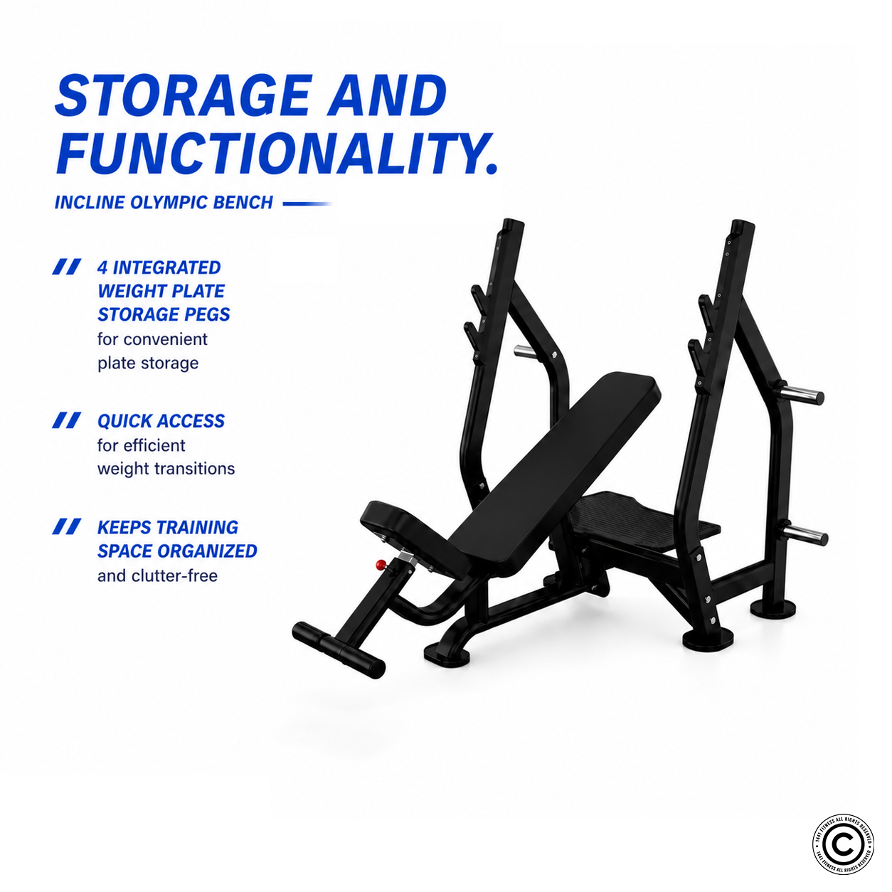 Insight Fitness Incline Olympic Bench - DR005