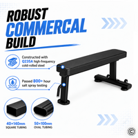 Thumbnail for Insight Fitness Flat Bench - DR014
