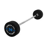 1441 Fitness Fixed Weight Straight Barbell Set - 10 kg to 30 kg (Set of 5)
