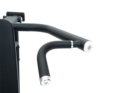 Insight Fitness Shoulder Press - SA004 handlebar with silver accents on a white background