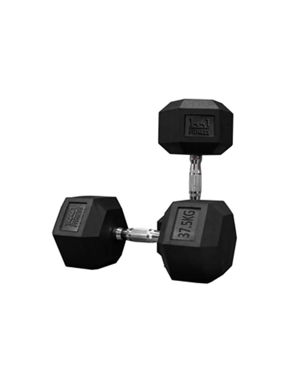 Rubber Hex Dumbbells - 2.5 Kg - 50 Kg