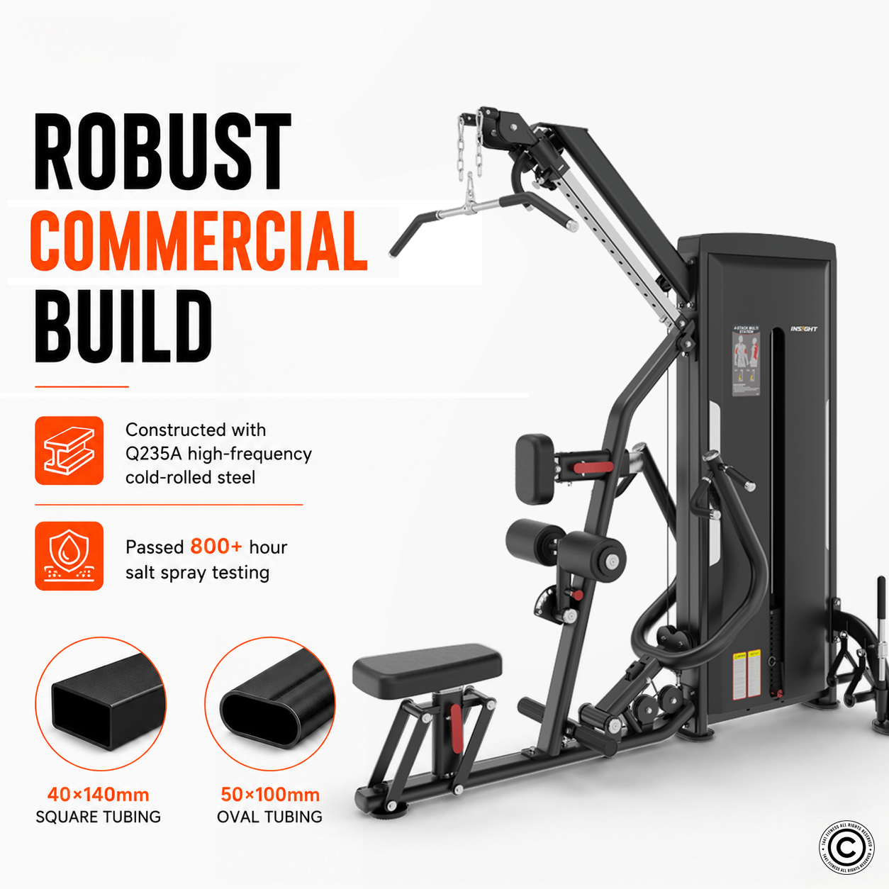 Insight Fitness Adjustable Pull down & Row - SA041