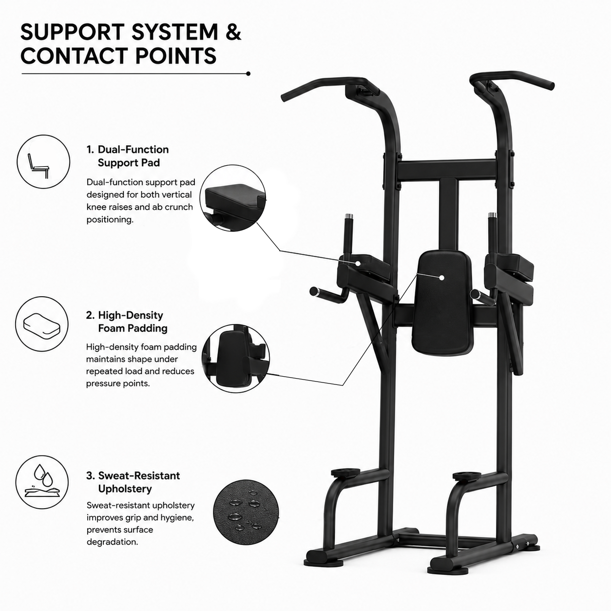 Insight Fitness Vertical Knee Rise / Dip - DR008