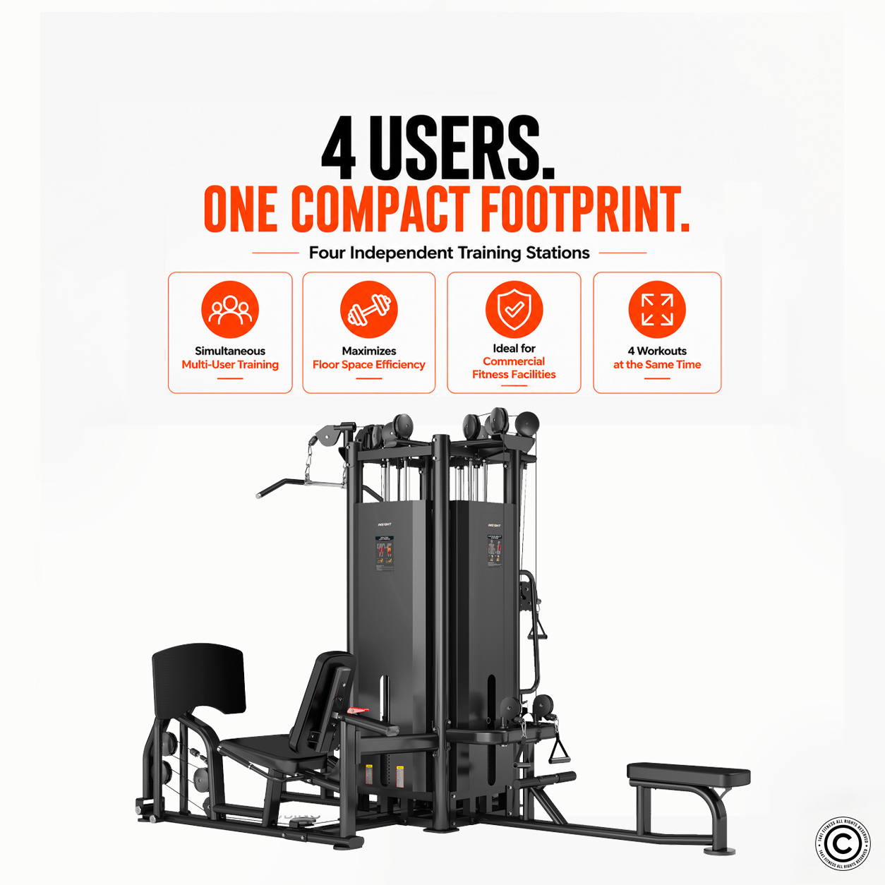 Insight Fitness 4 Station Multi Gym - SA023