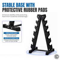 Thumbnail for Vertical Dumbbell Rack - 6 Pairs