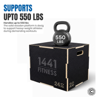 Thumbnail for Black Wooden Plyo box