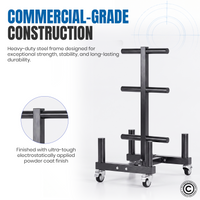 Thumbnail for Commercial Plate Rack and Bar Holder with Wheels