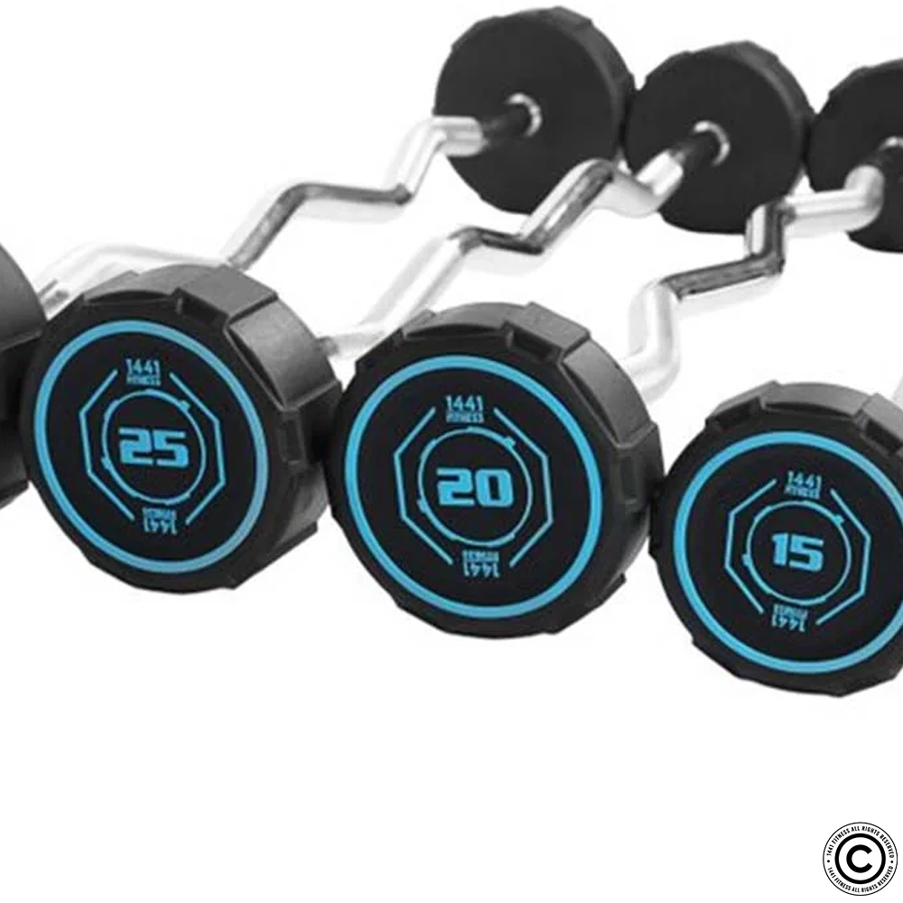 Fixed Curl PU Barbell - 10 kg - 50 kg