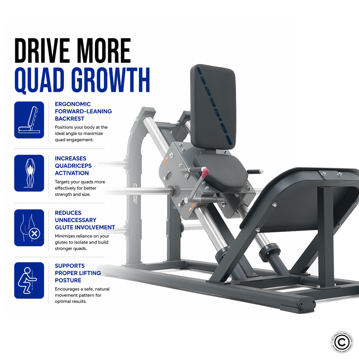 Insight Fitness Hack Squat  - SH009