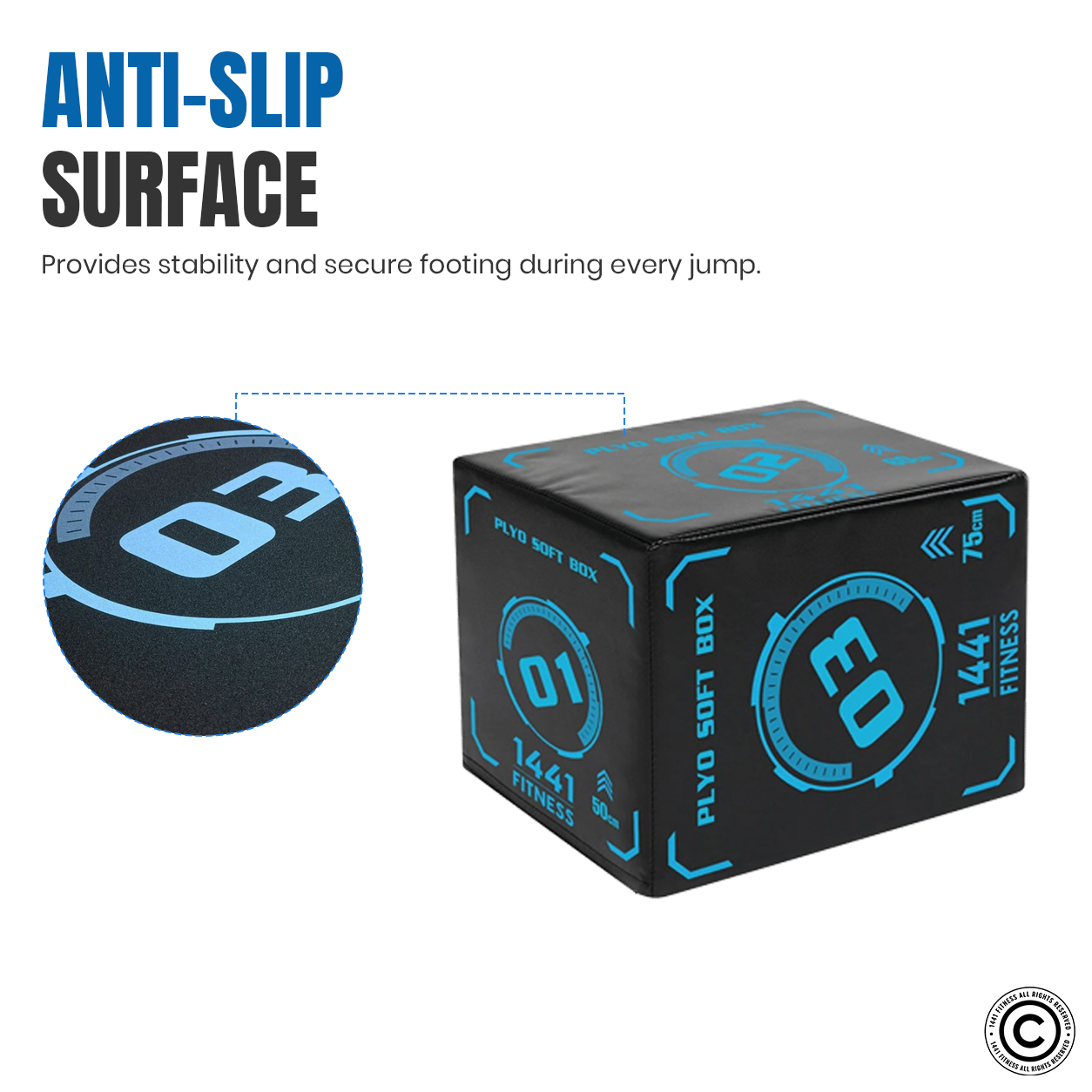 3 in 1 Foam Premium Plyometric Box