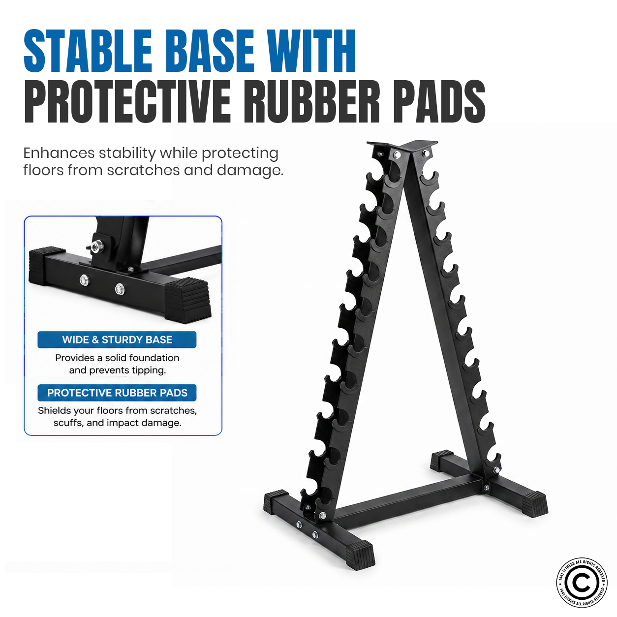 Vertical Dumbbell Rack - 10 Pair