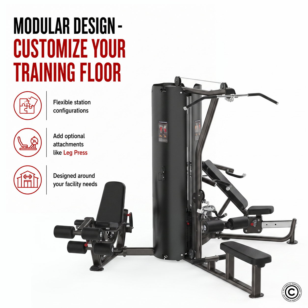 Insight Fitness 3 Station Multi Gym - BS004