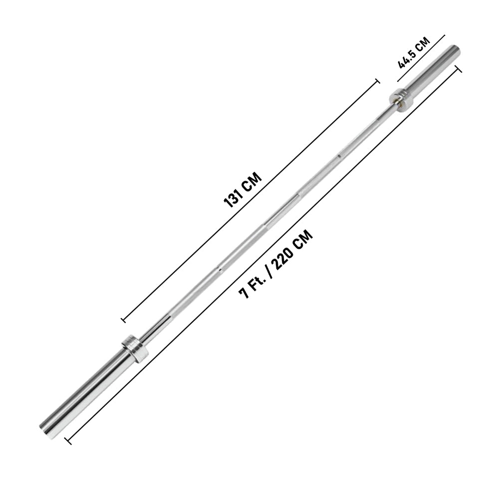 1441 Fitness 7 ft Olympic Weightlifting Barbell with Collars  - 20 Kg