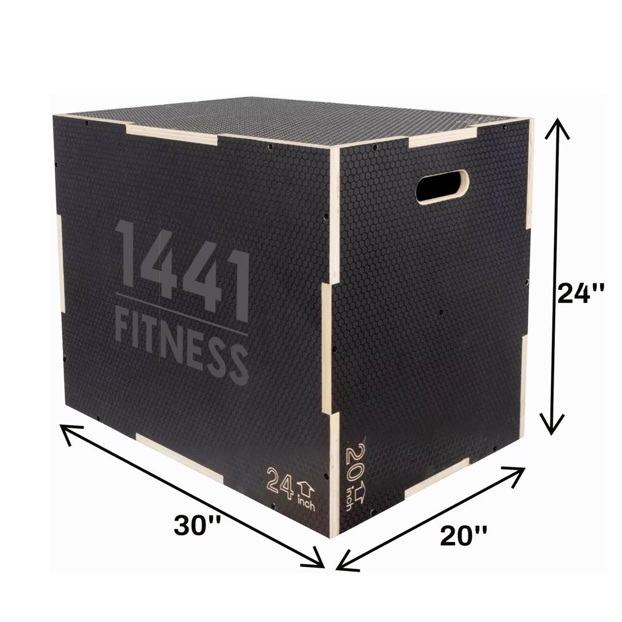 1441 Fitness 3 IN 1 Plyobox Wooden - Matt Black