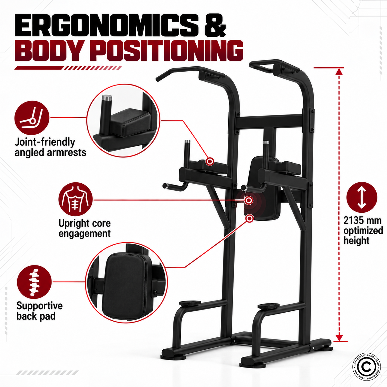 Insight Fitness Vertical Knee Rise / Dip - DR008