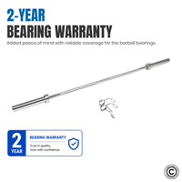 Thumbnail for 6 Ft Olympic Bar with Collars - 15 Kg