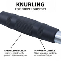 Thumbnail for 1441 Fitness Lat Attachment Double D Lat Pull Down with Rubber Grip - 90 cm