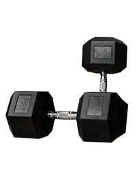 Thumbnail for Rubber Hex Dumbbells - 2.5 Kg - 50 Kg