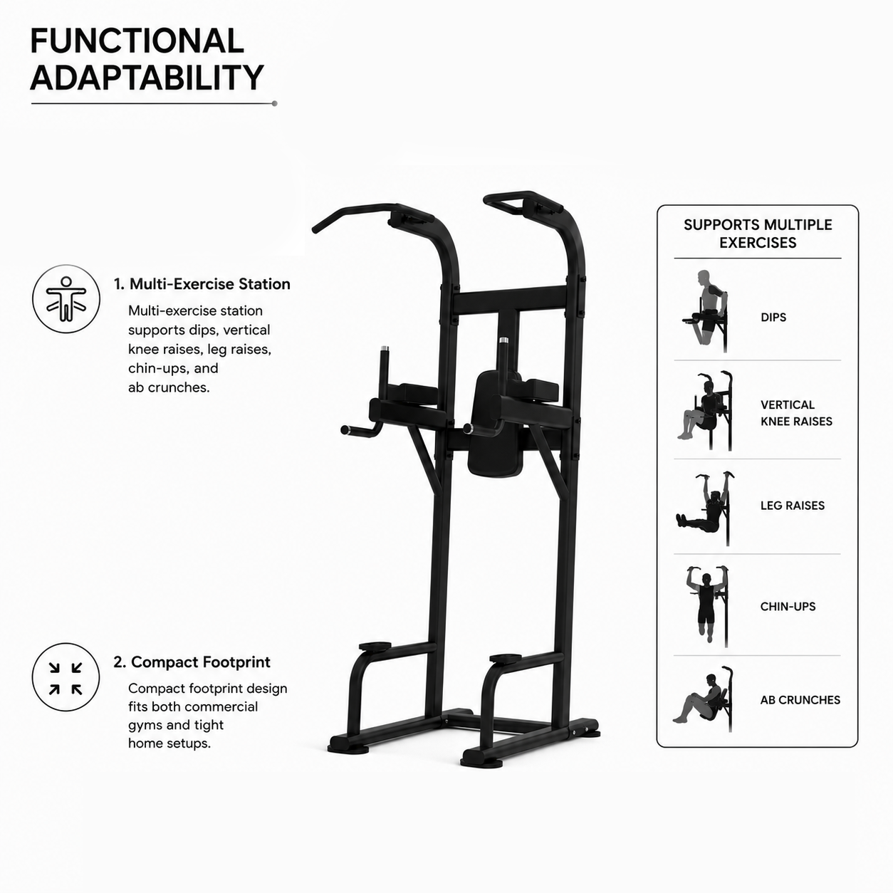 Insight Fitness Vertical Knee Rise / Dip - DR008