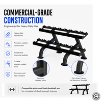 Thumbnail for Insight Fitness 2 Tier Dumbbell Rack - DR012