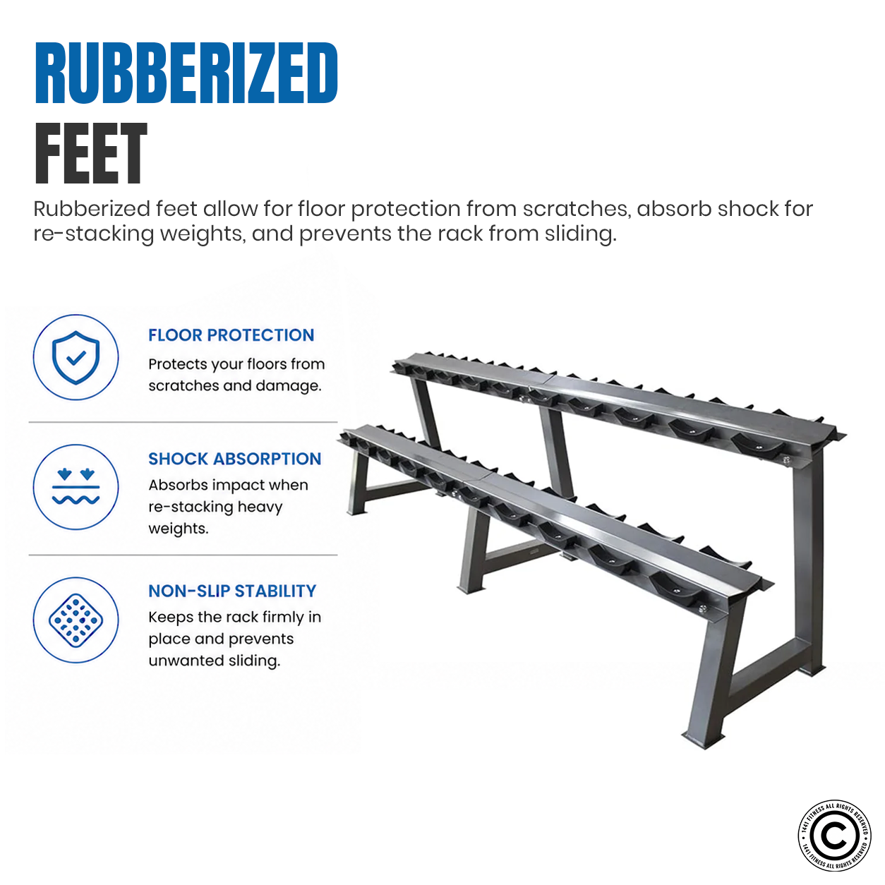2 Tier Dumbbell Rack - 10 Pair