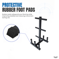 Thumbnail for Commercial Plate Rack with Six Bar Holder - Black